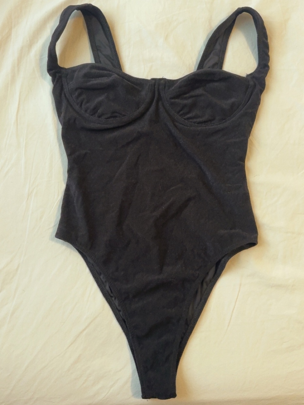 Black One-Piece Swimsuit - Women's Large